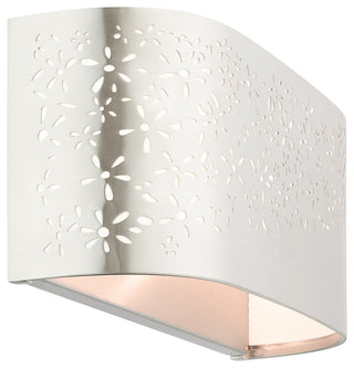 Brushed Nickel Stylish, Transitional, Intricate, Urban Vanity Sconce