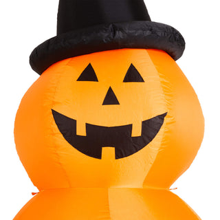 8' Lighted Inflatable Jack-O-Lantern Pumpkins Decor, Stacked Pumpkins