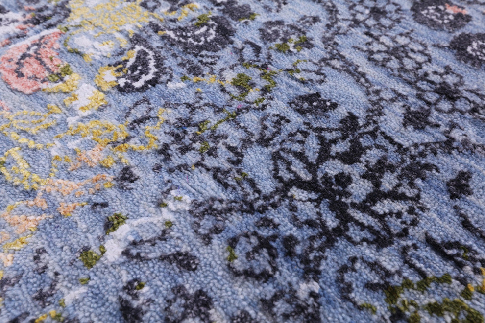2' 1 X 2' 6" Square Modern Hand Knotted Wool & Silk Rug - Q13744
