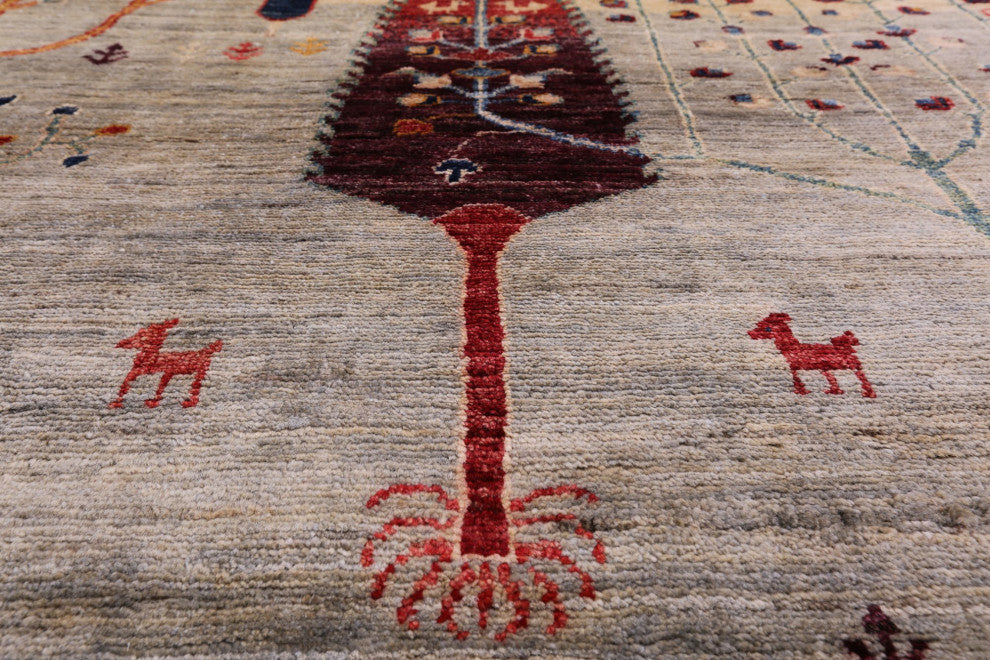 6' 10" X 9' 8" Tribal Persian Gabbeh Handmade Rug Q5259