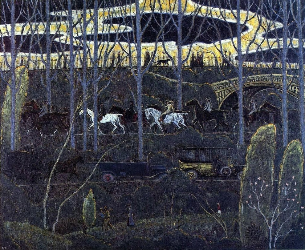 Axel Johansen Procession, Gallery Wrapped Canvas Print, 20"x25"