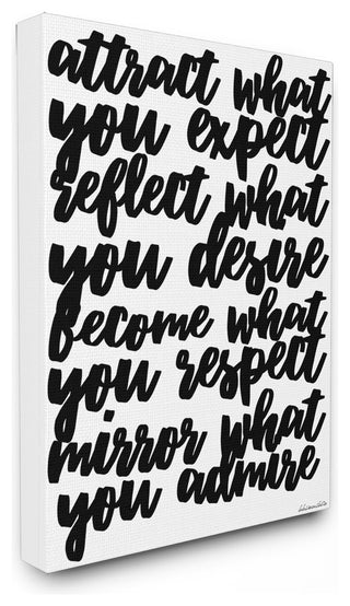 Mirror What You Admire Stretched Canvas Wall Art, 16x20