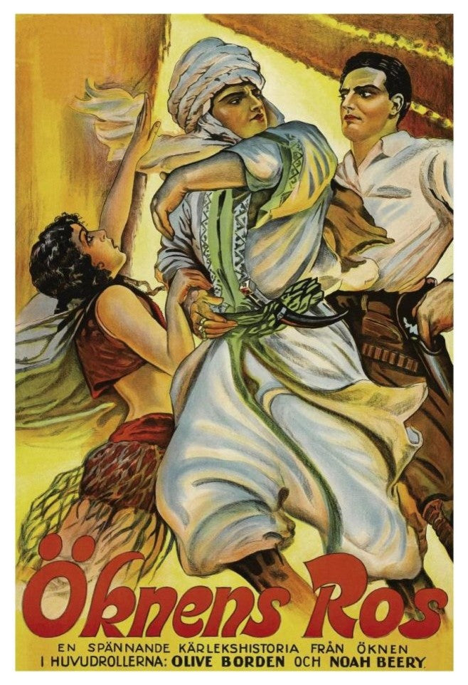 "Vintage Film Posters: Love in the Desert "Okens Ros" Print, 18"x26"