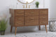 Bella 48" Bathroom Vanity, Walnut Brown With Backsplash