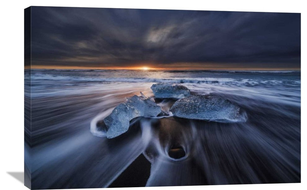 "Wild Ice Ii" Stretched Canvas Giclee by Juan Pablo De, 36x24"