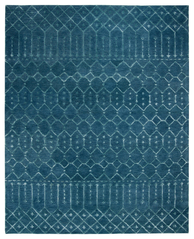 Safavieh Himalaya Collection HIM903 Rug, Navy/Silver, 8'x10'