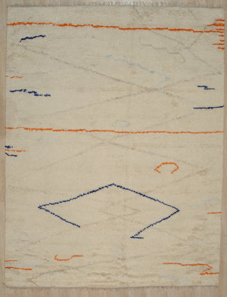 Beige Traditional Geometric Modern Moroccan Area Rug