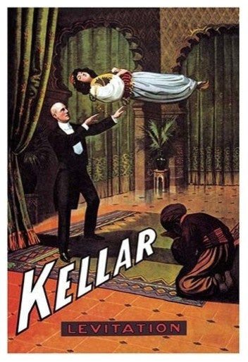 Kellar: Levitation- Gallery Wrapped Canvas Art 28" x 42"