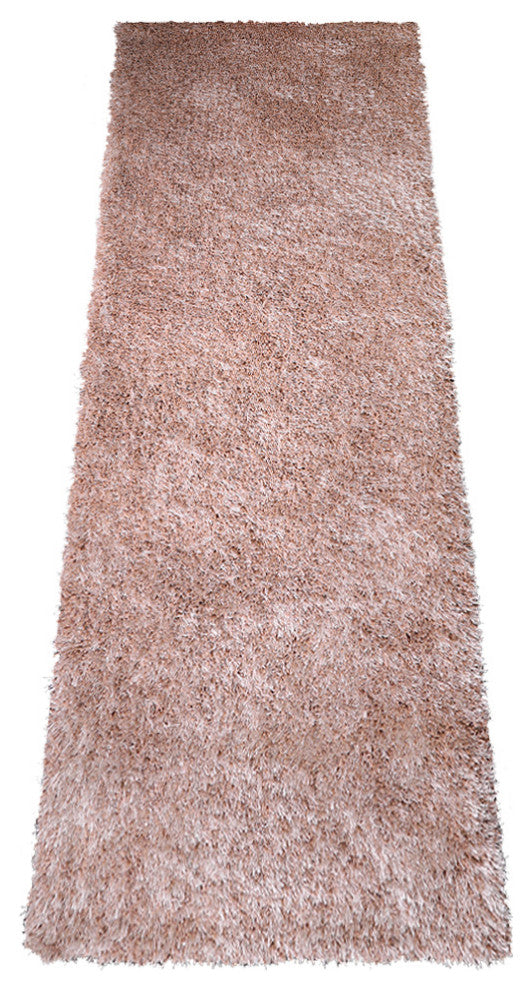 HAND TUFTED SHAG POLYESTER ECO-FRIENDLY AREA RUGS, Beige Color, Solid