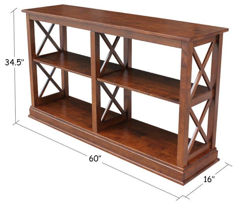 Hampton Sofa - Server Table With Shelves
