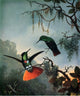 Martin Johnson Heade Two Hummingbirds, 20"x25" Wall Decal