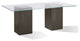 Modus Modesto 4 PC Rectangular Glass Dining Set in French Roast