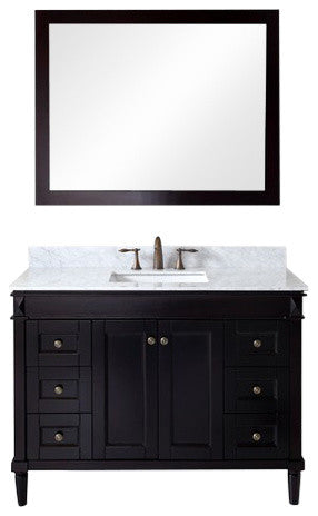 Tiffany 48" Single Bathroom Vanity Set, Espresso