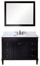 Tiffany 48" Single Bathroom Vanity Set, Espresso