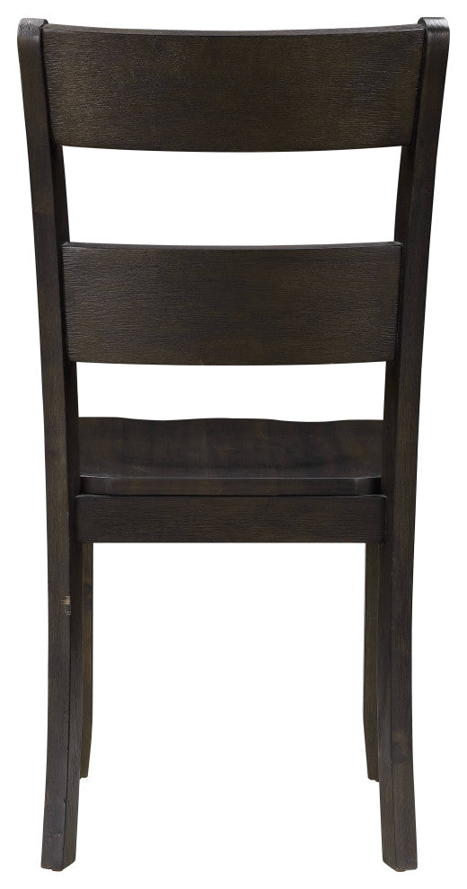 ACME Haddie Side Chair, Set of 2, Distressed Walnut