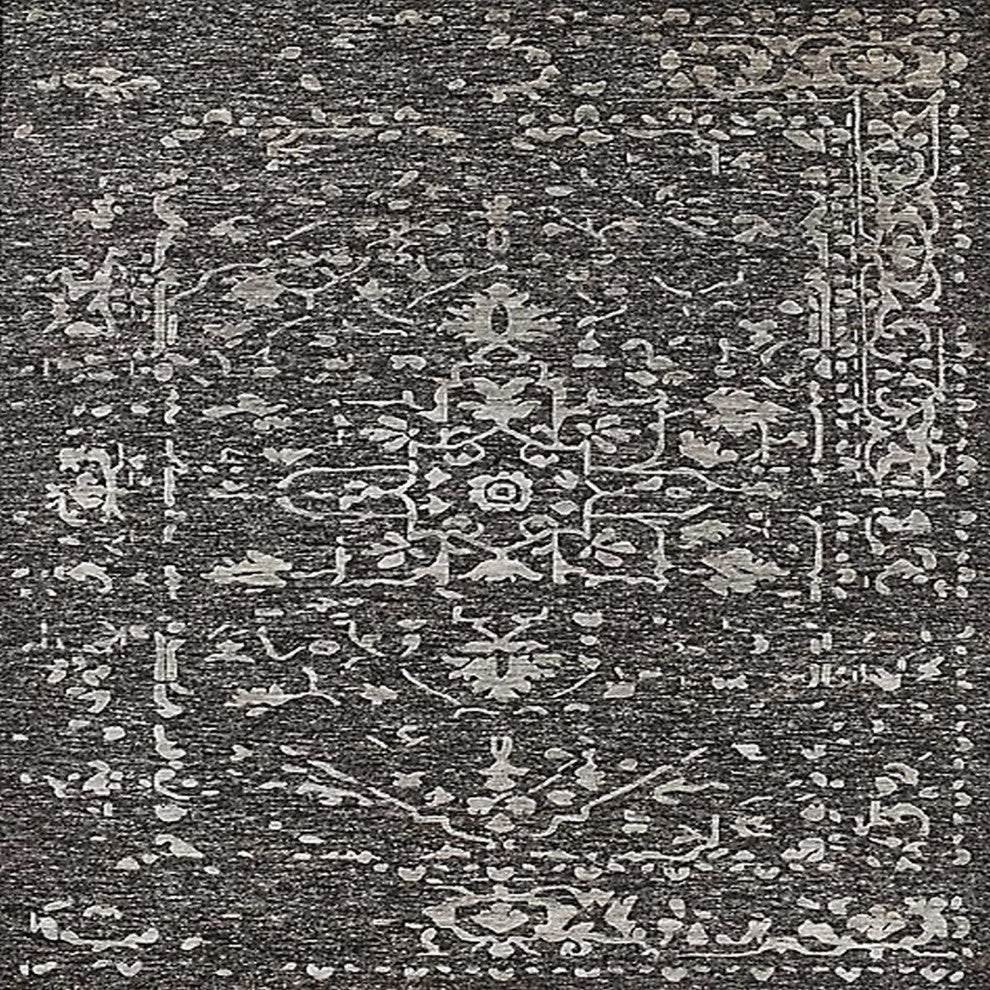 Ahgly Company Indoor Square Mid-Century Modern Area Rugs, 8' Square
