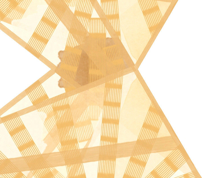 Star Mosaic Decorative Holiday Geometric Print Hand Towel, Gold