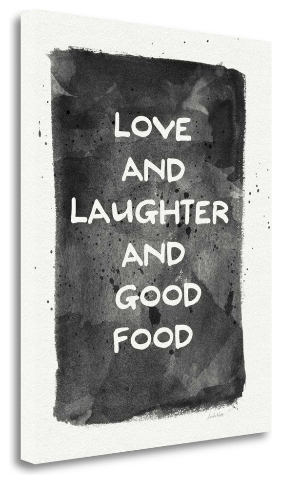 "Love And Laughter And Good Food" By Linda Woods, Giclee on Gallery Wrap Canvas