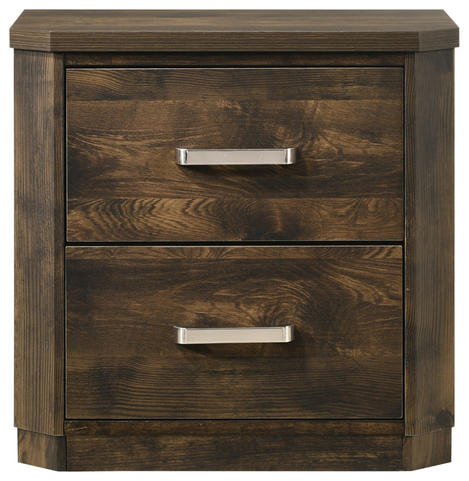 ACME Elettra Nightstand, Antique Walnut