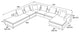 Lucerne Modular Chaise, Ashen Fabric, Ashen Fabric, Set14a-6pc