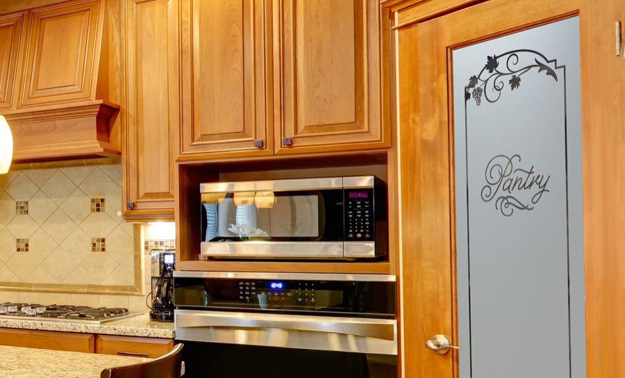 Pantry Door - Grape Ivy Melany - Primed - 24" x 96" - Knob on Left - Pull Open