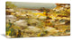"Yellow Stones" Heavily-Textured Landscape Painting Canvas Print, 32"x16"