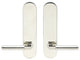 Aurora Lever, Tubular Passage, Polished Stainless Steel, 2-3/4" Backset
