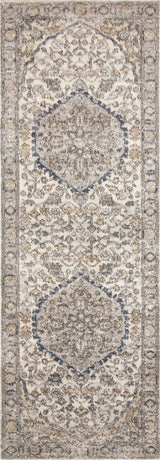 Teagan TEA-01 Area Rug, Natural/Gray, 2'8"x7'6"