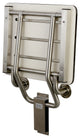 Kingston 18" x 16" Wall Mount Fold Down Shower Seat, Brushed Stainless Steel