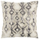 Ivory Gray Snakeskin Pattern Throw Pillow