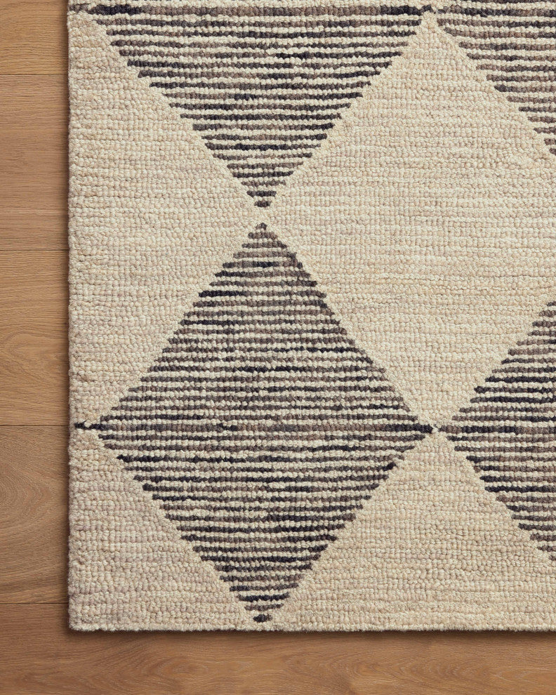 Chris Loves Julia x Loloi Francis Area Rug, Beige / Charcoal, 11'-6" X 15'