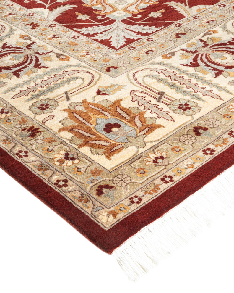 Mogul, One-of-a-Kind Hand-Knotted Area Rug Red, 9' 3" x 12' 5"