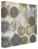 Abstract Dots Textured White Neutral Painting, 30"x30", Canvas Art