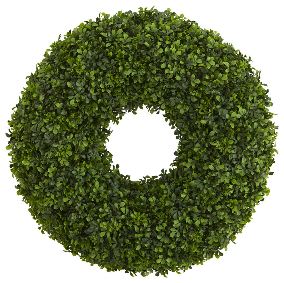 Nearly Natural 28ï¿½ Boxwood Artificial Wreath