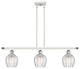 Innovations 516-3I-WPC-G462-6-LED 3 Light Island Light, White, Polished Chrome
