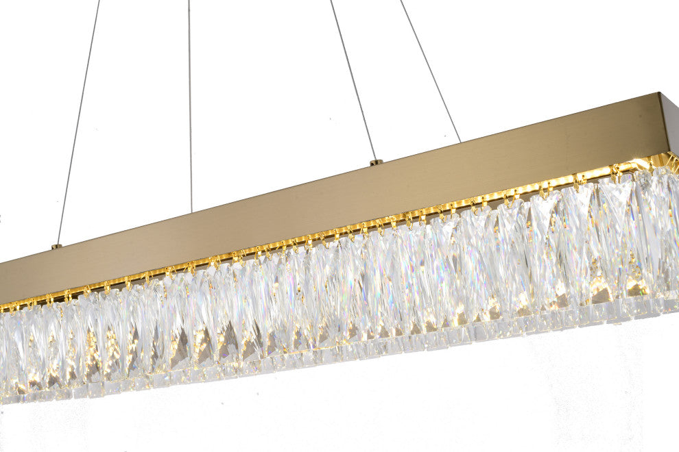 Bethel International FT97C40G 1-Light LED Chandelier, Gold