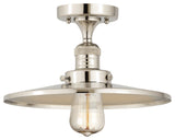 Innovations Lighting 517-1CH-PN-MFR-PN-12 1 Light 12" Semi-Flush Mount