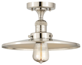 Innovations Lighting 517-1CH-PN-MFR-PN-12 1 Light 12" Semi-Flush Mount