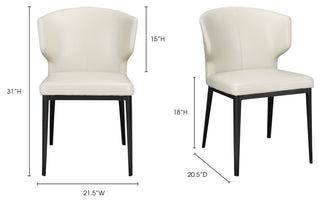 Delaney Dining Chair Beige, Set of 2