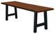 Live Edge Locust Ridgemont Table, Mushroom Stain, 8 Foot