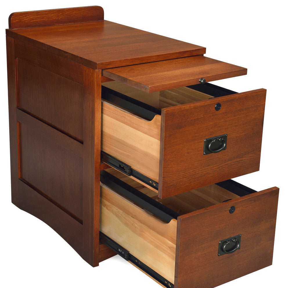 Mission Solid Oak 2-Drawer File Cabinet
