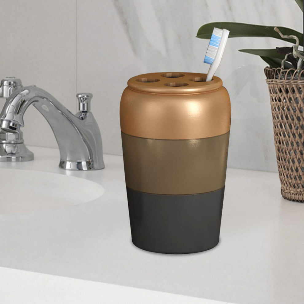 nu steel Horizon 3 Tone Copper Toothbrush Holder