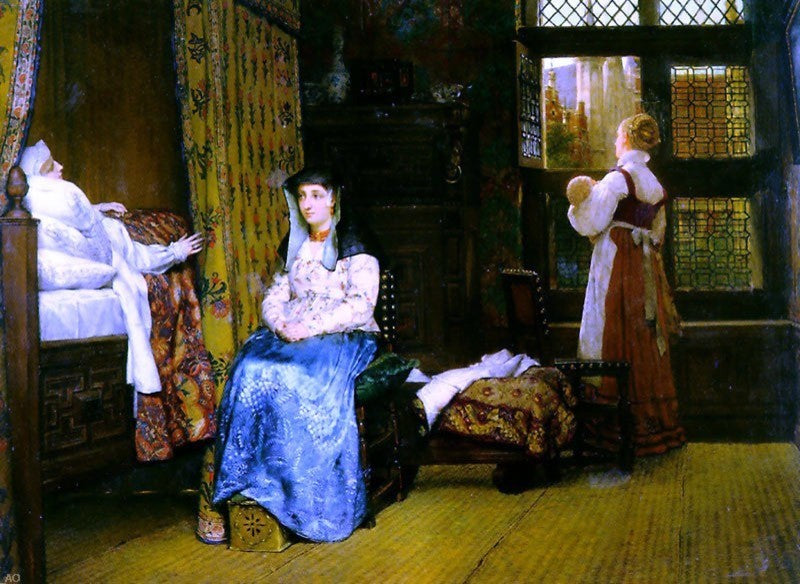 Sir Lawrence Alma-Tadema A Birth Chamber Seventeenth Century Wall Decal