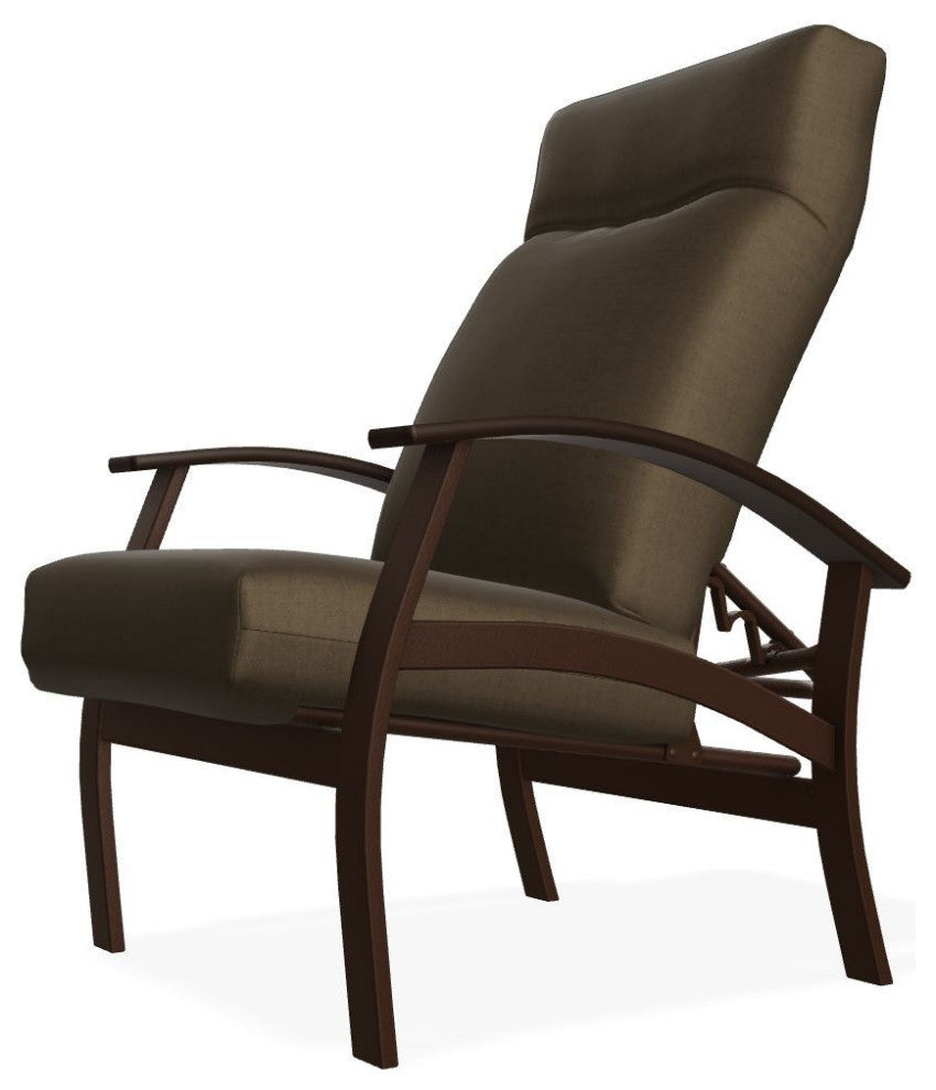 Belle Isle Cushion Outdoor Adjustable Back Chair, Wren/Kona