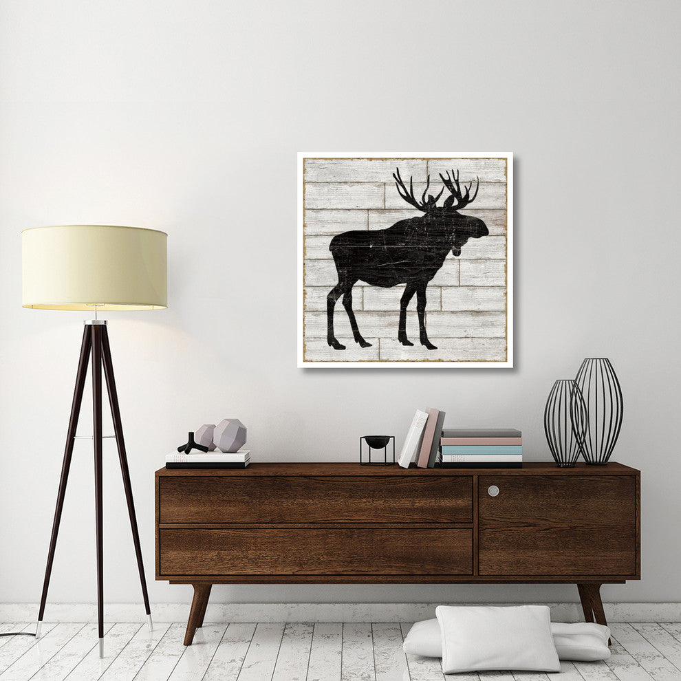 "Lake Lodge I Neutral no Words" Digital Paper Print by Sue Schlabach, 38"x38"
