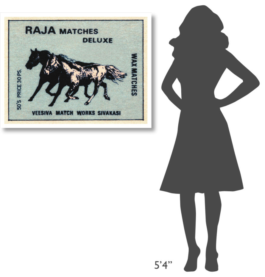 "Raja Matches Deluxe" Digital Paper Print by Phillumenart, 38"x29"