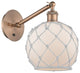 Innovations 317-1W-AC-G121-8RW 1-Light Sconce, Antique Copper