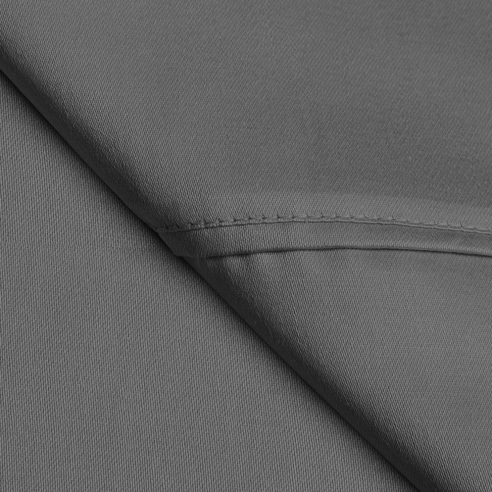 Bare Home Flat Top Sheets - Multi-Pack, Gray, Twin/Twin Xl, Set of 2
