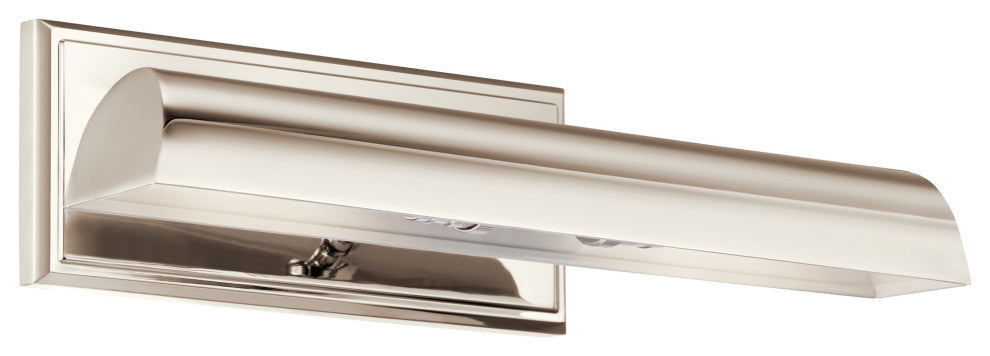 Carston 1 Light Picture Light, Polished Nickel, 18"