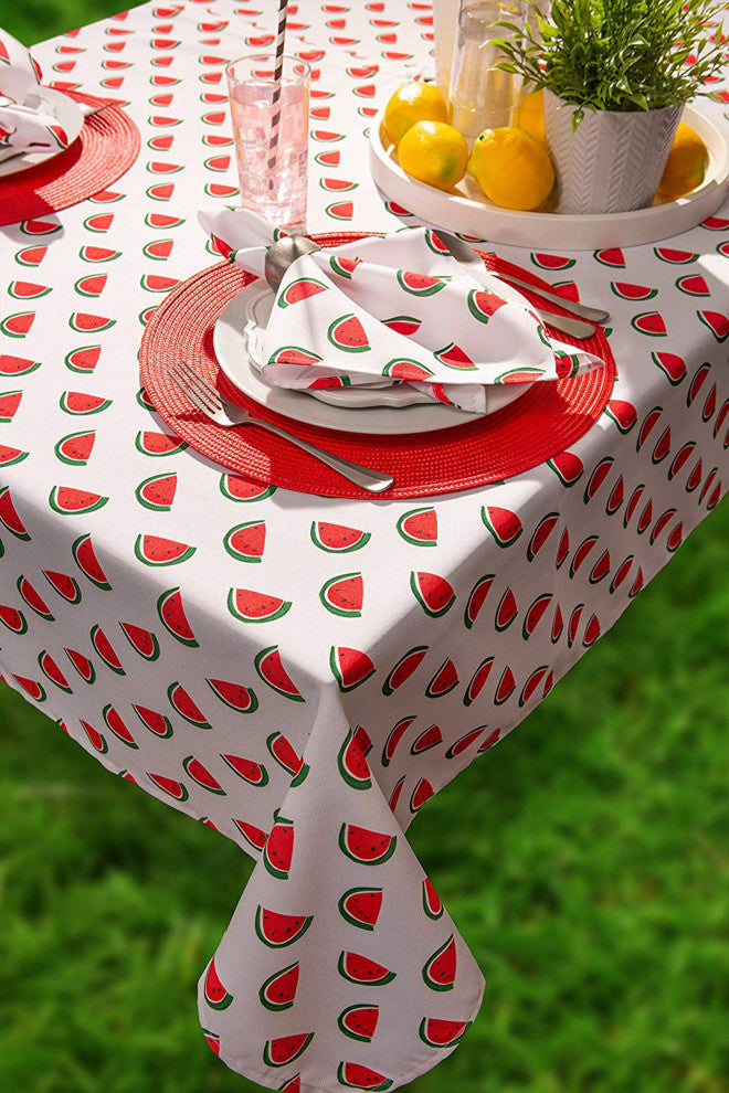 Watermelon Print Outdoor Tablecloth 60X120